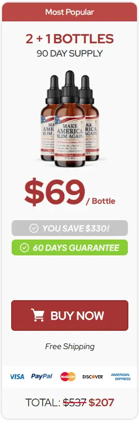 Buy Make America Slim Again 3 Bottle